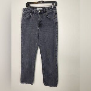 Free people straight leg Washed grey denim Jeans High Raise Sz 29